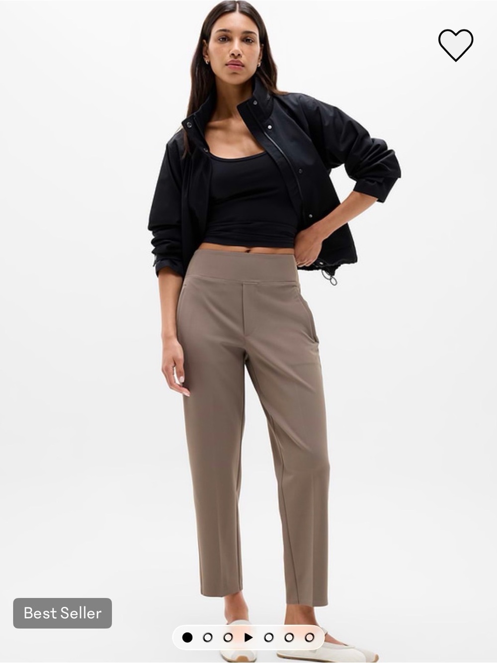 Athleta Endless Pant in Taupe Beige NWT Size 6